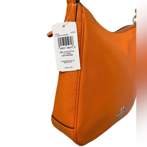 NWT Coach Ellie File Pebble Leather Crossbody Bag - Picture 5 of 9